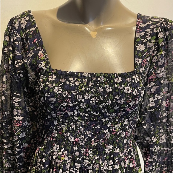 Ganni georgette floral midi dress - Picture 4 of 6
